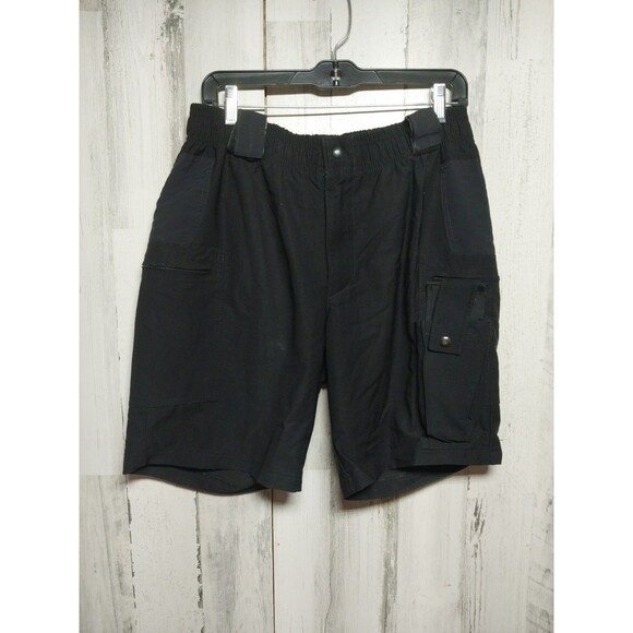 Bratwear Police Law Enforcement Military Uniform Cargo Shorts Black Mens 31x9 - Picture 1 of 4